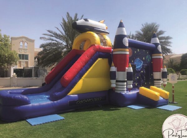 Space Bouncy Castle with Slide