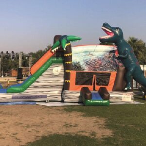 Dinosaur Bouncy Castle with Slide